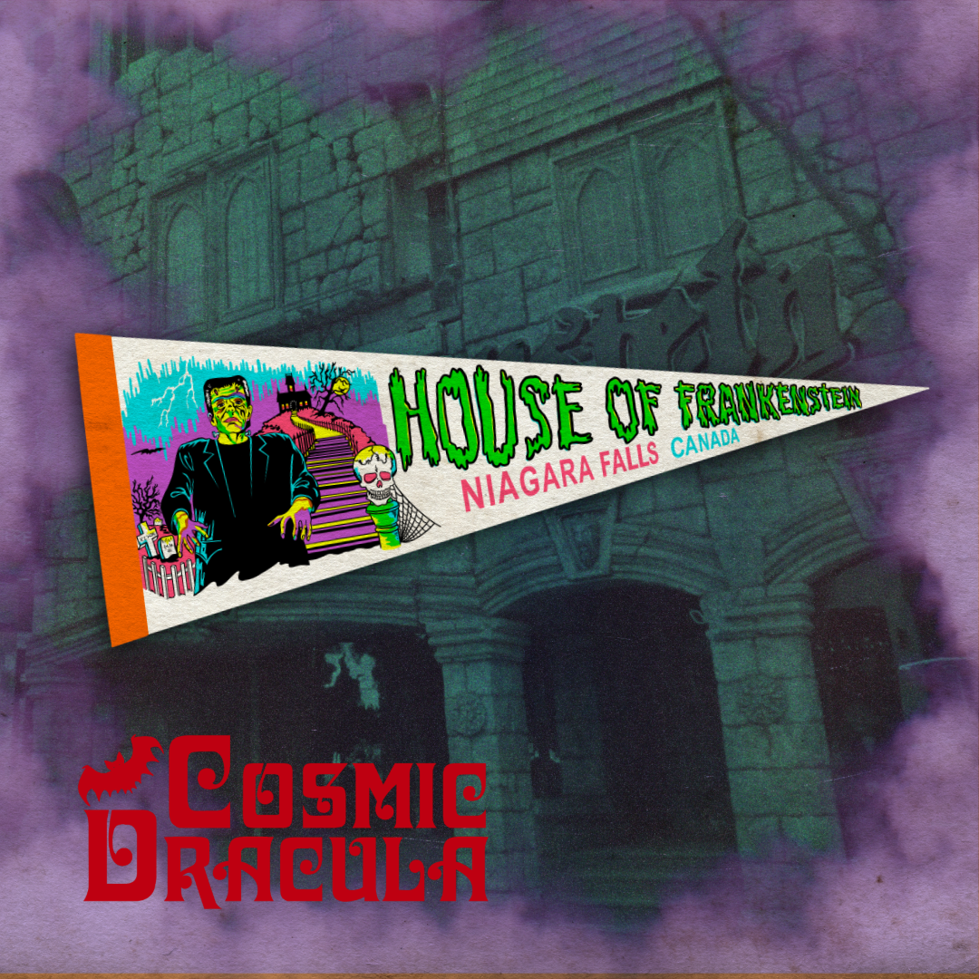 HoF WAX MUSEUM PENNANT - COLOR/WHITE